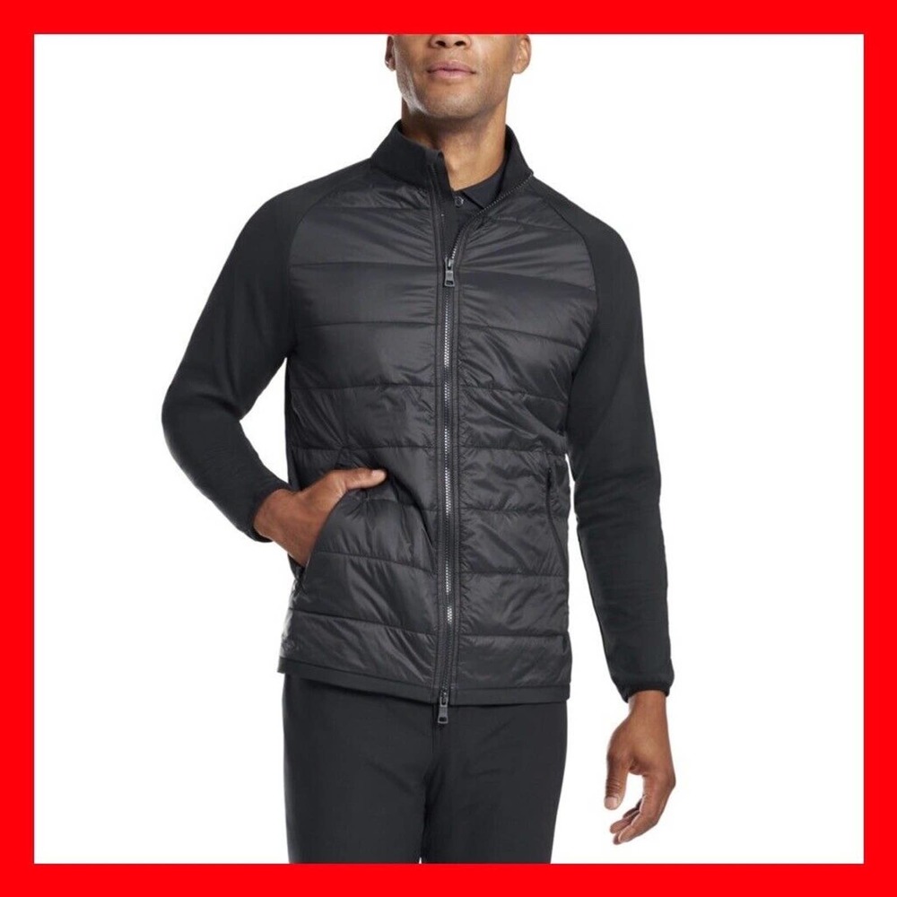 $255 G/FORE The Shelby Jacket Black/Onyx G4mf20o02 Men's Size Medium